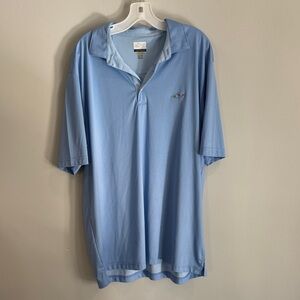 Greg Norman Collection Sky Blue Polo‎ Shirt XXL